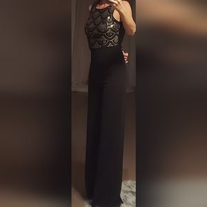 🧿Gold Sequin Jumpsuit